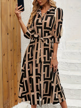 WesternStitch Geometric Elegance Belted Dress WesternStitch