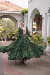 Designer Faux Georgette Laheriya Gown
