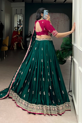 Shahi Wedding Lehenga Set – 3.5 Meter Flair Silk Satin Bridal Outfit