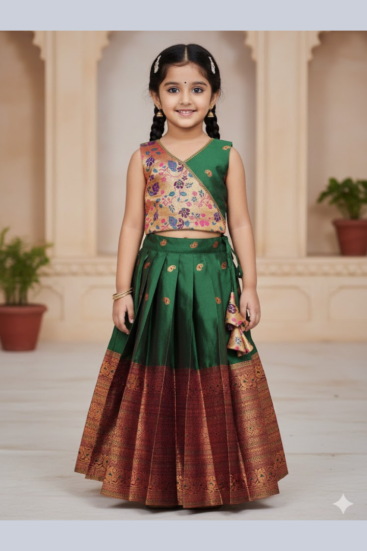 Paithani Kids Lehenga Choli