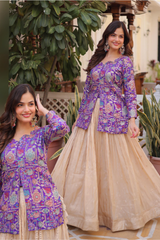 Traditional Designer Jacquard Lehenga Set for Weddings & Festivals