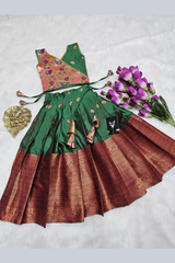 Paithani Kids Lehenga Choli – Silk Zari Festive Wear