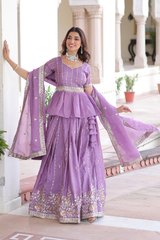 Luxurious Gold Crush Lehenga Set