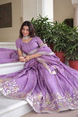 Luxurious Gold Crush Lehenga Set
