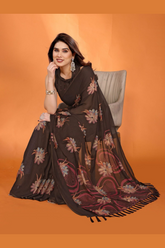 Luxurious Soft Moss Silk Fabric Saree
