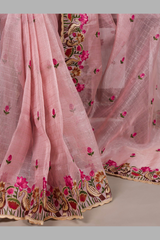 Premium Zari Kota Tissue Saree for Women