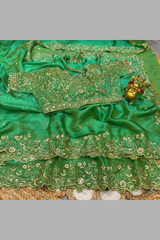 Premium Space Silk Zari Saree