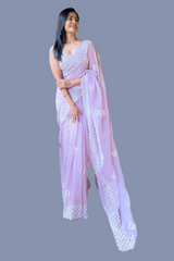 Most Beautiful Crush Sequence Georgette Saree