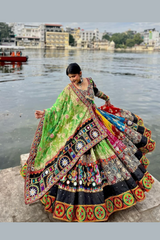 Digital Print Muslin Cotton Lehenga Choli