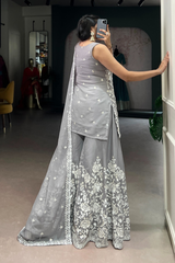 Star Georgette Ethnic Dress Set