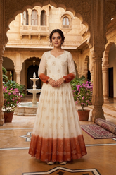 Premium Gajari Designer Gown with Sequins Embroidery Work for Women