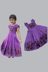 Summer Special Designer Kids Frock | Purple