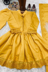 Roman Silk Girls Ethnic Outfit