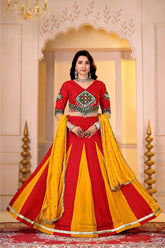 Designer Cotton Lehenga Choli | Gamthi Work