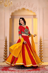 Designer Cotton Lehenga Choli | Gamthi Work