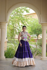 Blue Navratri Lehenga Choli With Kutchi Work