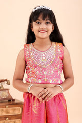 Sindoor Mono Embroidered Top and Palazzo Set