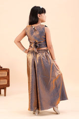 Sindoor Mono Embroidered Top and Palazzo Set