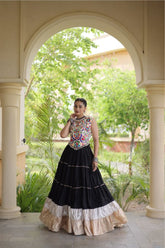Black Navratri Lehenga Choli With Kutchi Work