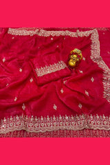 Grand Party Wear Sarees | Gold Beads & Cutdana Work