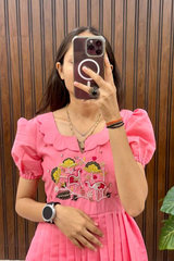 Elegant Hand Embroidered Frock