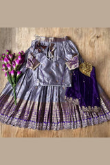 New Launching Kids Lehenga Choli – Premium Zari Weaving Work