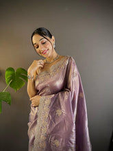 Adorable and Most Beautiful Purple Designer Saree