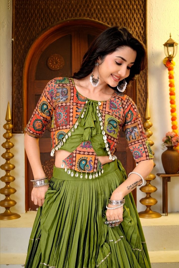 Designer Pure Cotton Lehenga Choli Set
