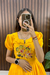 Elegant Hand Embroidered Frock