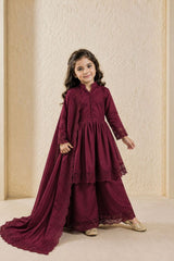 Girls Embroidery Work Gown