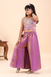 Sindoor Mono Embroidered Top and Palazzo Set