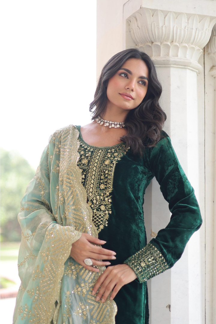 Premium Designer Readymade Top Pant Dupatta Collection 2026