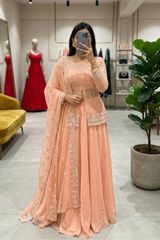 Traditional Silk Satin Lehenga Set for Special Occasions