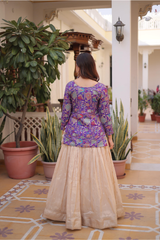 Traditional Designer Jacquard Lehenga Set for Weddings & Festivals