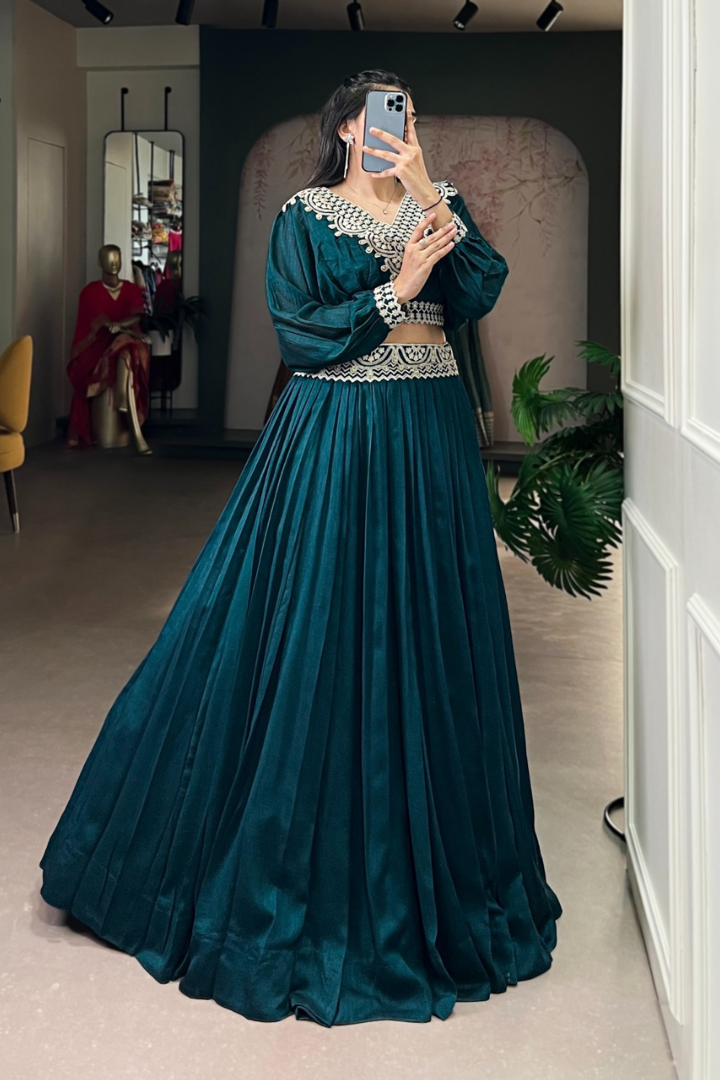 Designer Silk Lehenga Set