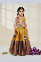 Paithani Kids Lehenga Choli – Silk Zari Festive Wear