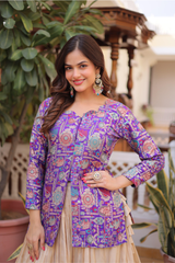 Traditional Designer Jacquard Lehenga Set for Weddings & Festivals