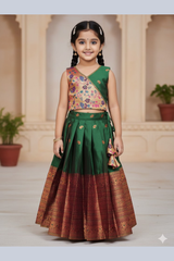 Paithani Kids Lehenga Choli 