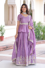 Luxurious Gold Crush Lehenga Set
