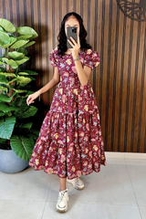 Elegant Pure Cotton Silk Frock for Women