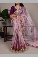 Premium Zari Kota Tissue Saree for Women