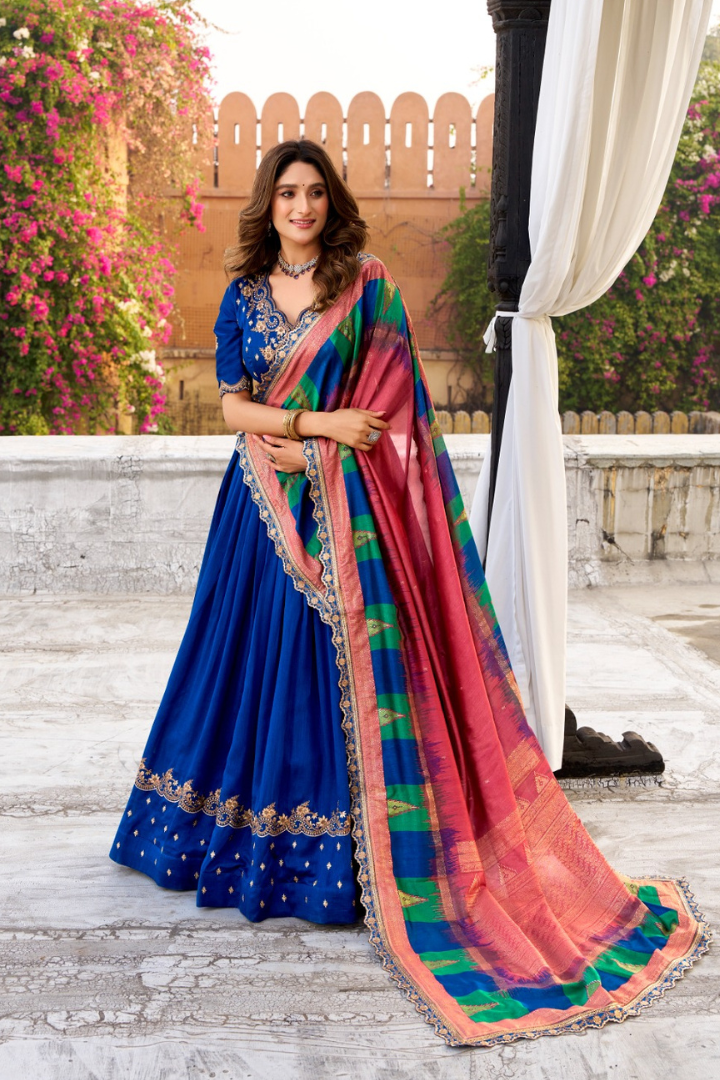 Luxury Vichitra Silk Wedding Wear