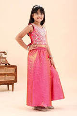 Sindoor Mono Embroidered Top and Palazzo Set