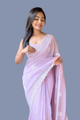 Most Beautiful Crush Sequence Georgette Saree