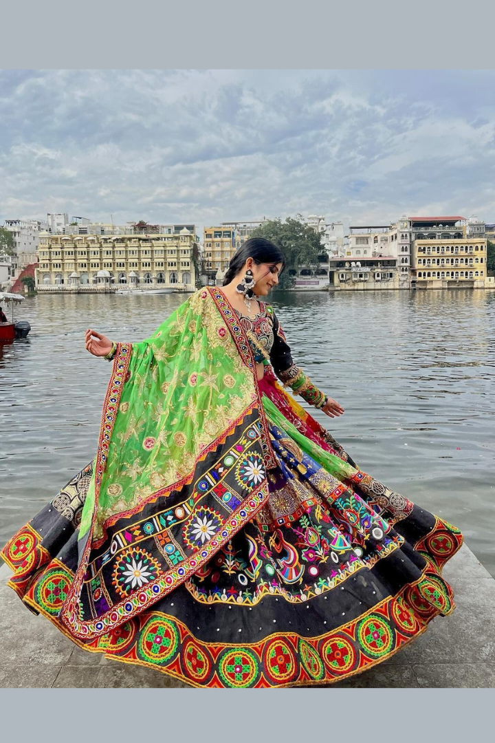 Digital Print Muslin Cotton Lehenga Choli