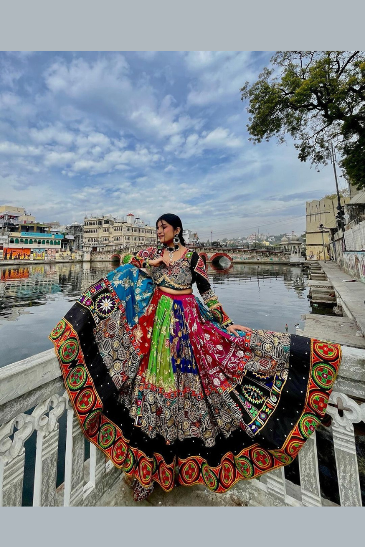 Digital Print Muslin Cotton Lehenga Choli