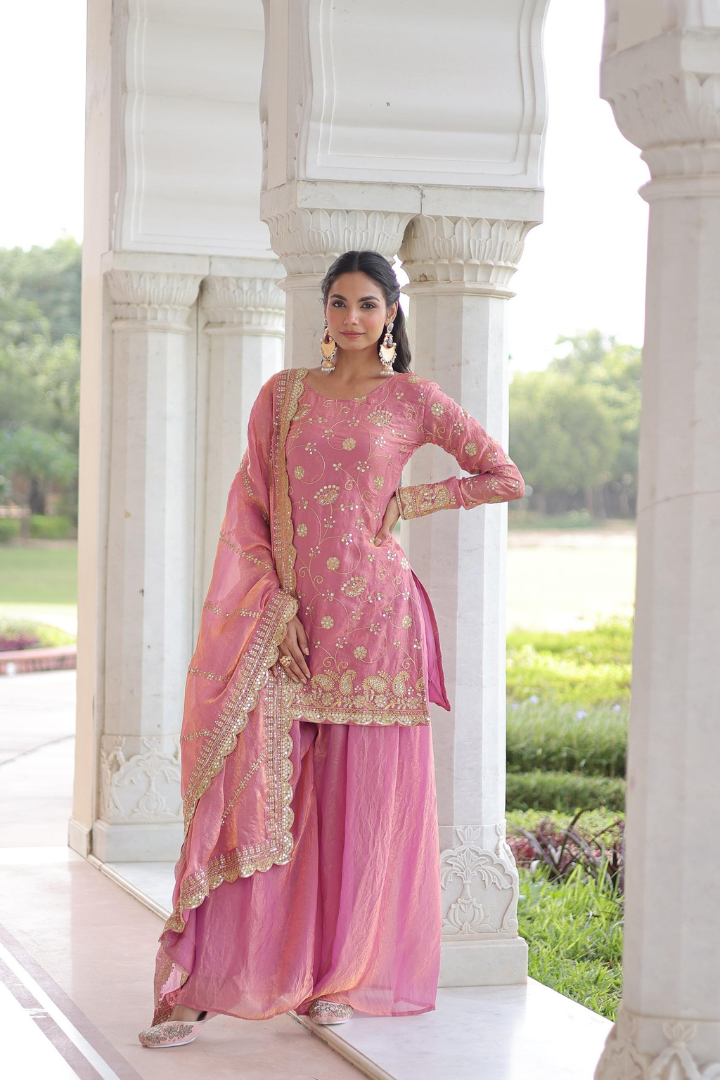 Ready-to-Wear Embroidered Sharara Set