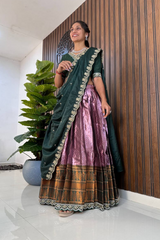 Half Saree Set in Pure Silk