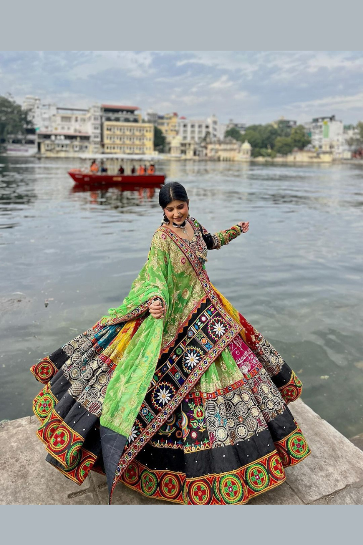 Digital Print Muslin Cotton Lehenga Choli