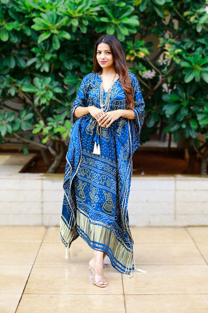 Pure Gaji Silk Oversize Designer Kaftan Collection